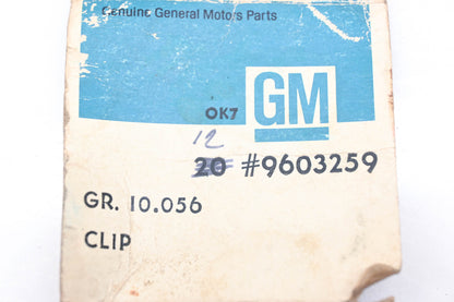 General Motors 9603259, GR.10.056 Moulding Clips Qty 2 NOS