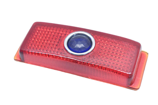 Lynx-Eye B-411, B411 Red Glass Blue Dot Taillight Lens NOS
