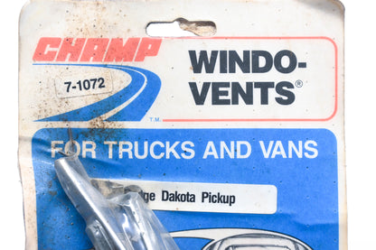 Champ 7-1072 Dodge Dakota Pickup Window Vent Kit NOS