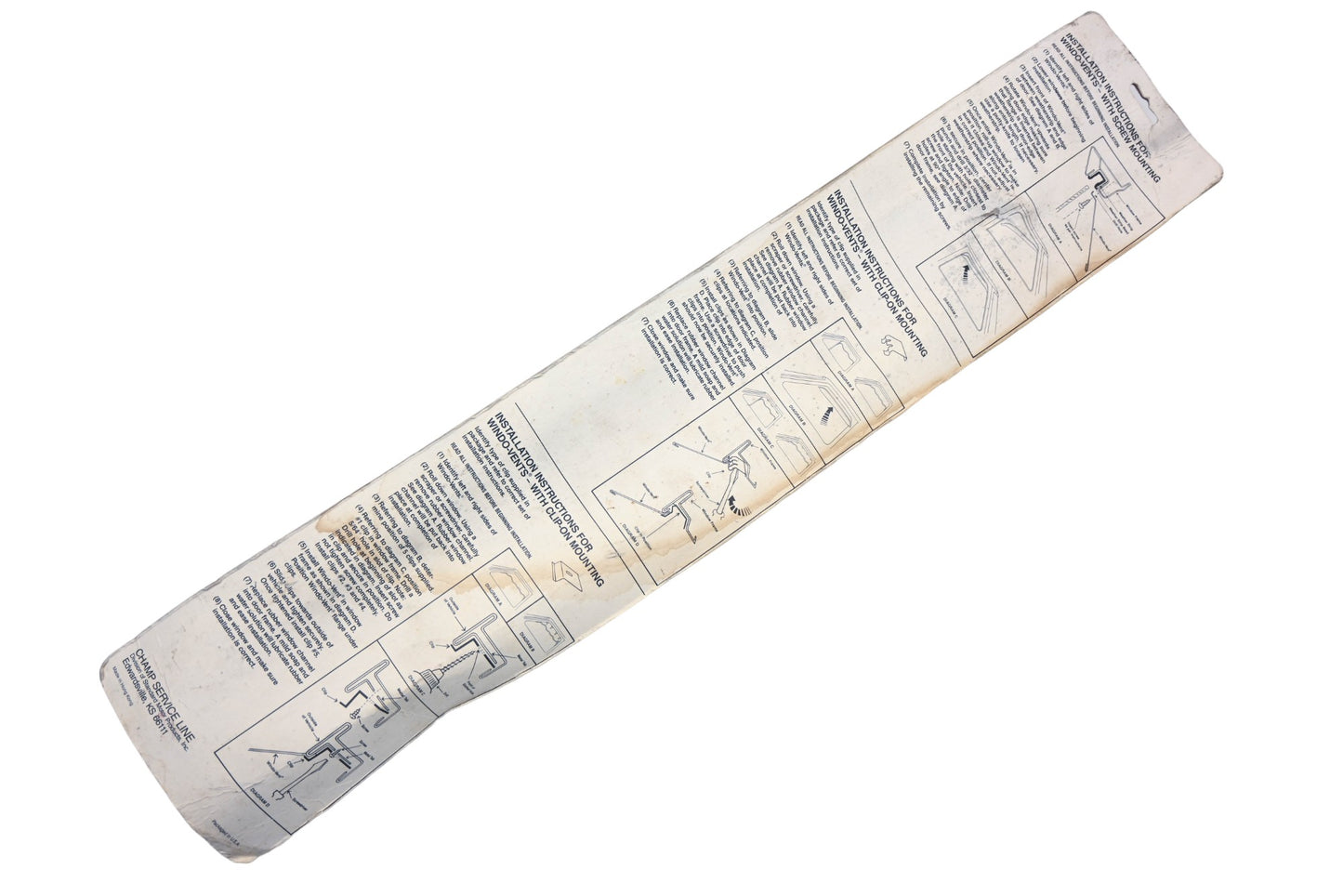 Champ 7-1061 Chevrolet GMC Pickup Blazer Jimmy Window Vent Kit NOS