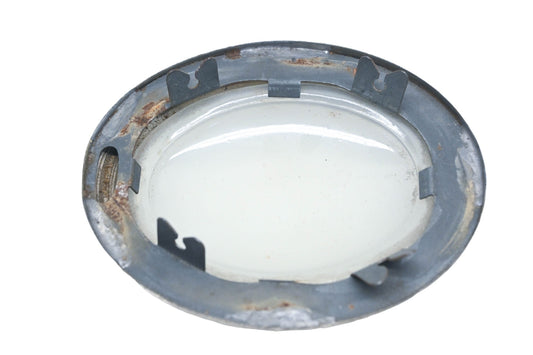 Aftermarket MQ021-8 Oval 4-5/8" x 3-7/8" Milk Glass Dome Light & Bezel