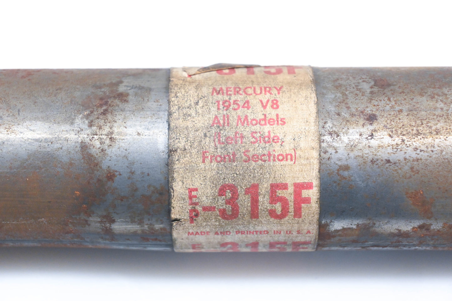New OEM Ford EP315F, EP-315F 1954 V8 Mercury Left Front Exhaust Pipe NOS