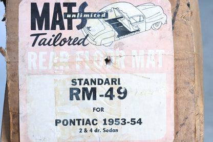 Mats Unlimited RM-49 1953-54 Pontiac Rear Floor Mat NOS