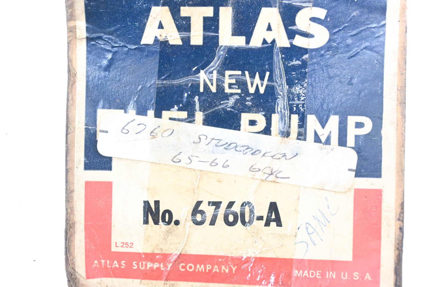 Atlas 6760-A, 6414922 Mechanical Fuel Pump NOS
