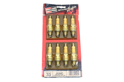 Champion J14YC Copper Plus Spark Plugs Qty 8 NOS