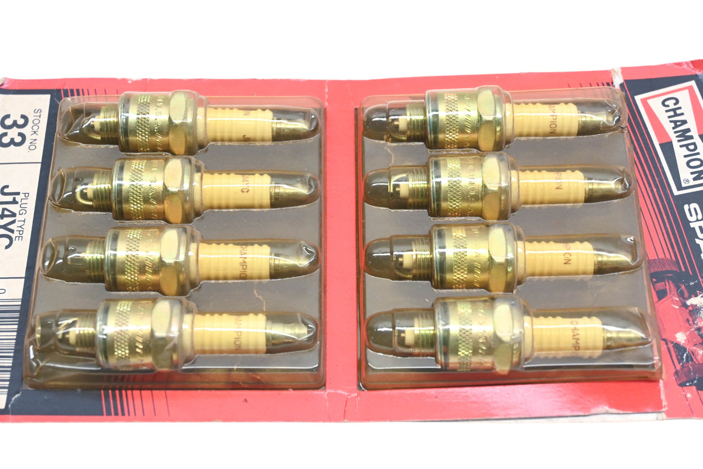 Champion J14YC Copper Plus Spark Plugs Qty 8 NOS