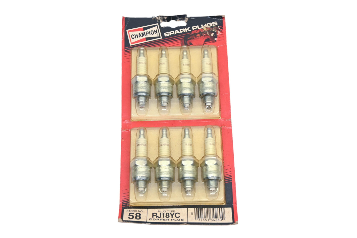 Champion RJ18YC Copper Plus Spark Plugs Qty 8 NOS