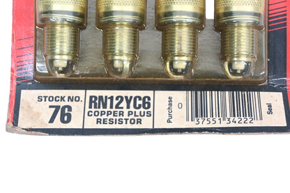 Champion RN12YC6 Copper Plus Spark Plugs Qty 8 NOS