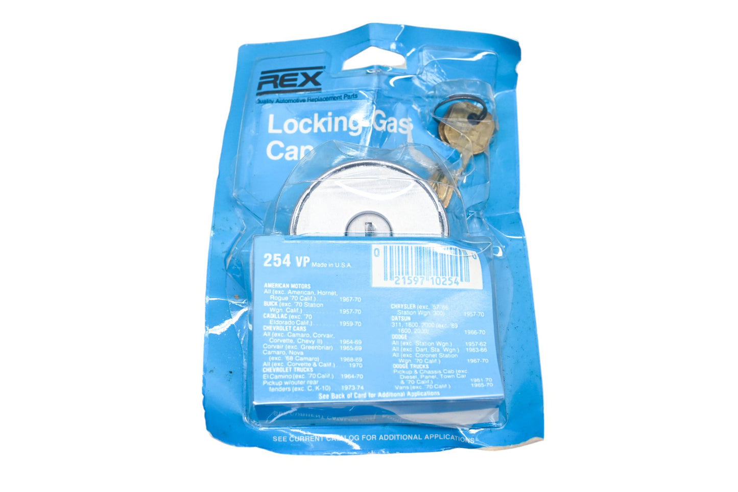REX 254VP Locking Gas Cap NOS