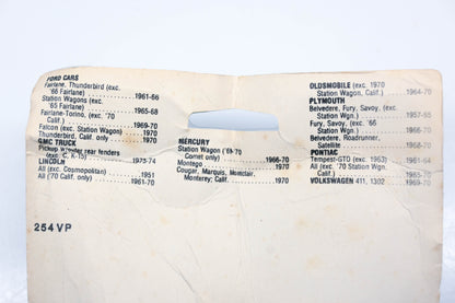 REX 254VP Locking Gas Cap NOS