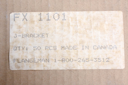 Flangeman FX1101, FX 1101 J Brackets Qty 50 NOS