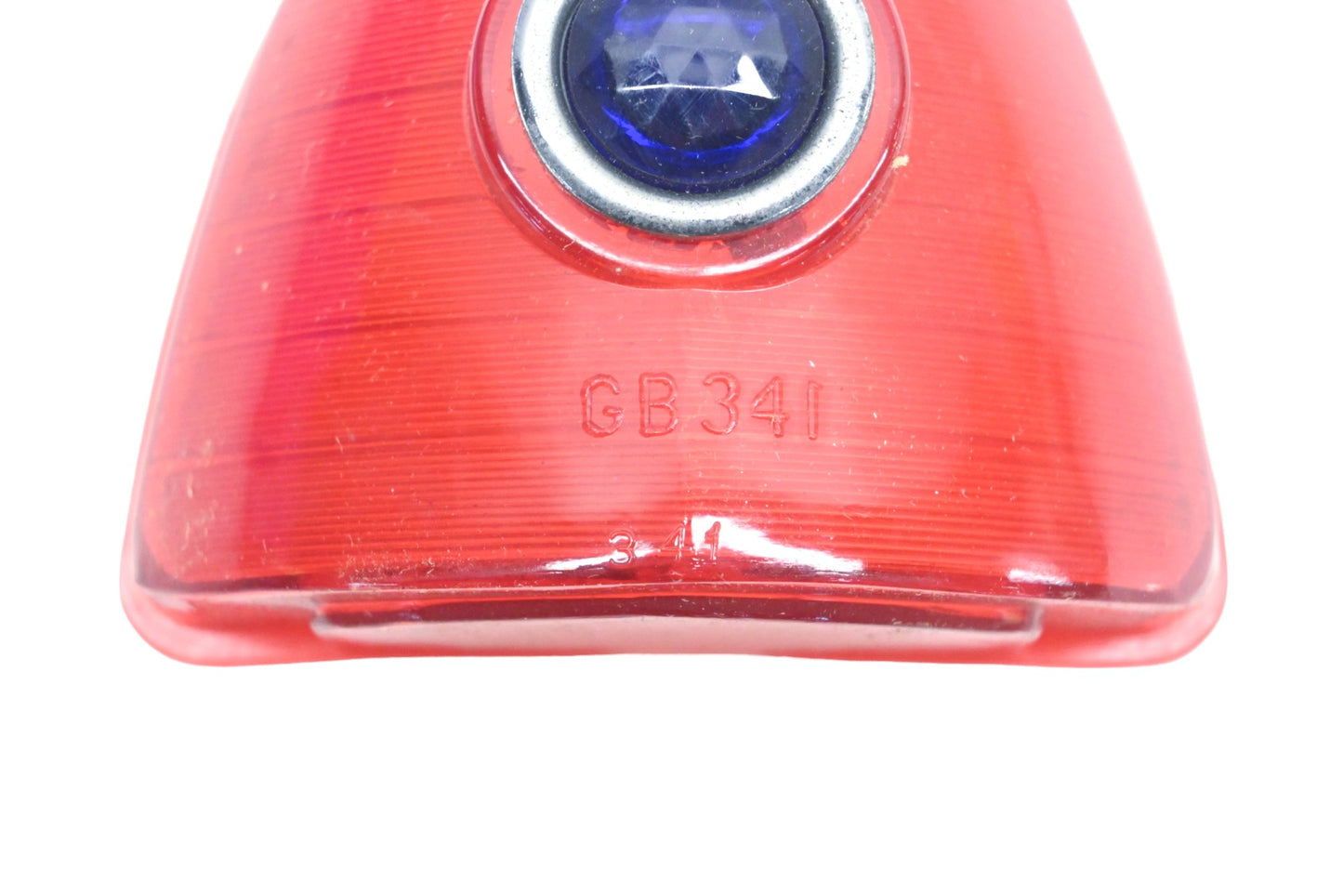 Glo-Brite GB341, GB 341 Red Blue Dot Plastic Taillight Lens NOS