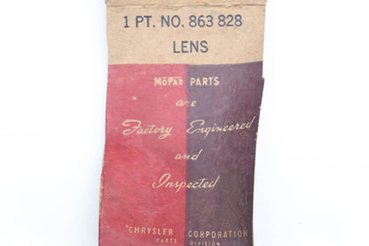 Mopar 863828, 7107 Chrysler Clear Glass Parking Lamp Lens NOS