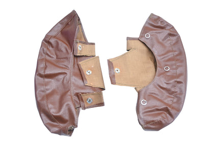 Modern AA Brown 1949 Chevrolet Oldsmobile Pontiac Arm Rest Covers NOS