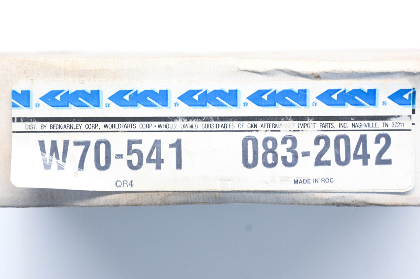 Beck Arnley W70-541, 083-2042 Brake Rotor NOS