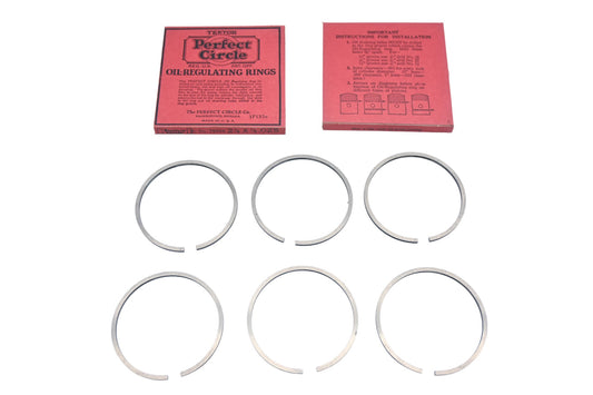 Hupp Motor Car Corp. 78604 Hupmobile Perfect Circle Piston Rings Qty 6 NOS