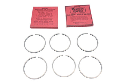 Hupp Motor Car Corp. 78604 Hupmobile Perfect Circle Piston Rings Qty 6 NOS