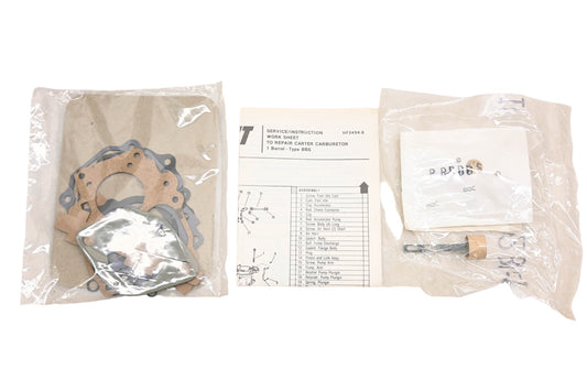 Hygrade 292B Carter 1-Barrel Type BBS Carburetor Repair Kit NOS