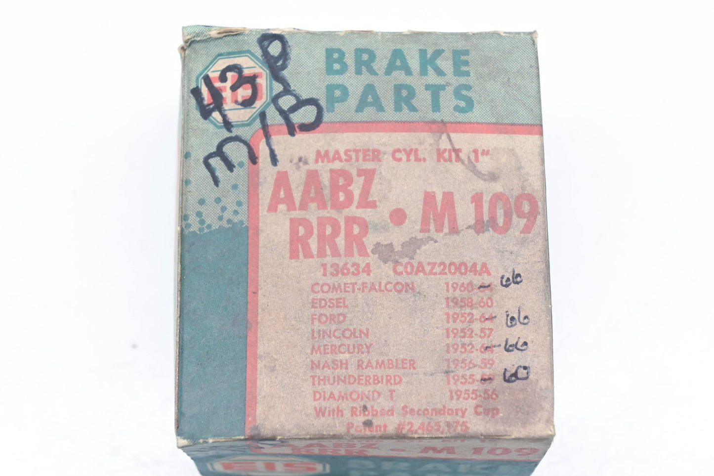 EIS AABZ RRR, M109, C0AZ-2004A Master Cylinder Repair Kit NOS