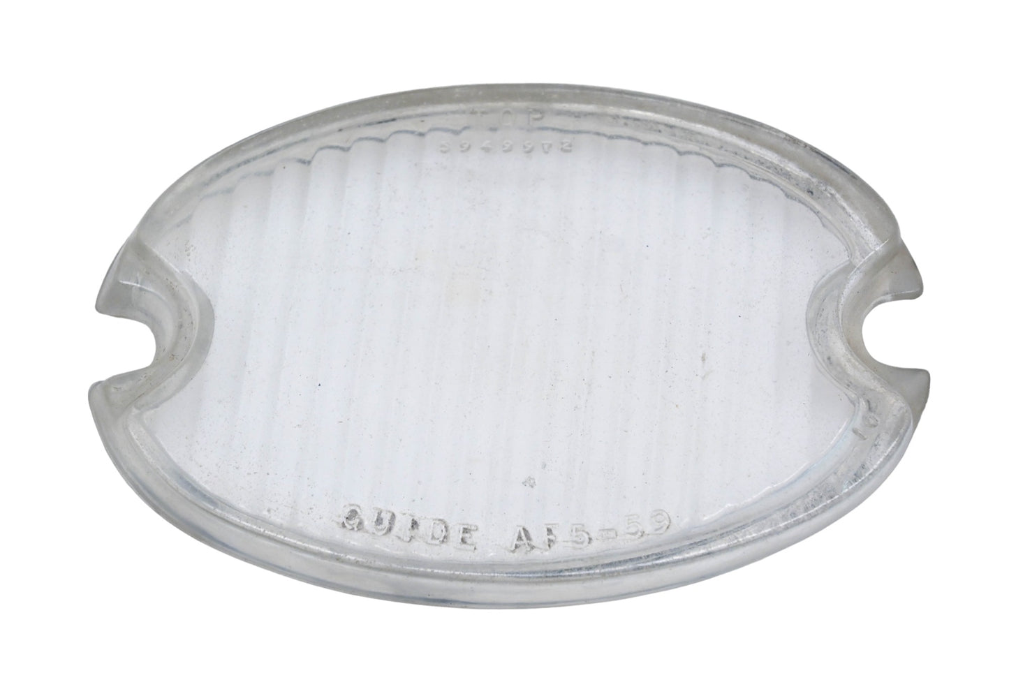 Guide 5949971, AF5-59 Clear Glass 5-3/4" x 3-1/2" Oval Fog Lamp Lens