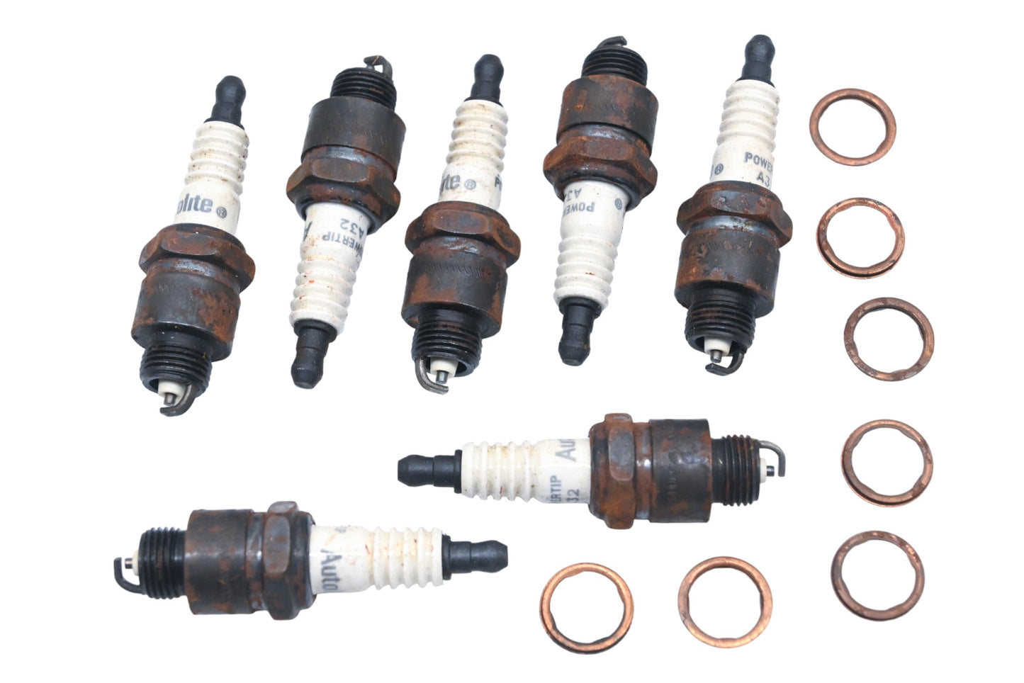 Autolite A32 Spark Plugs Qty 7 NOS
