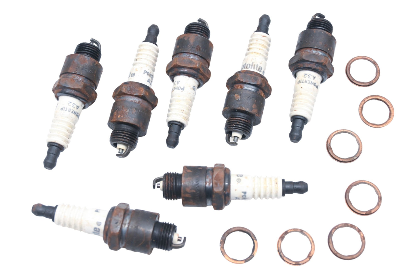 Autolite A32 Spark Plugs Qty 7 NOS