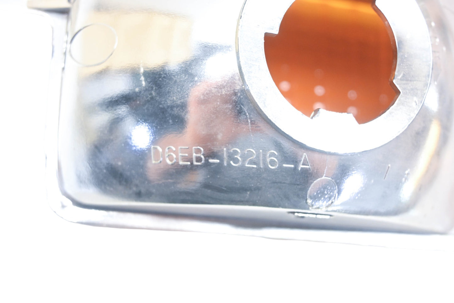 New OEM Ford D6EB-13216-A Top Left Amber 2-7/8" x 4-1/2" Lamp Housing NOS