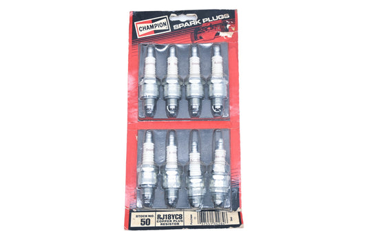 Champion RJ18YC8 Spark Plugs Qty 8 NOS