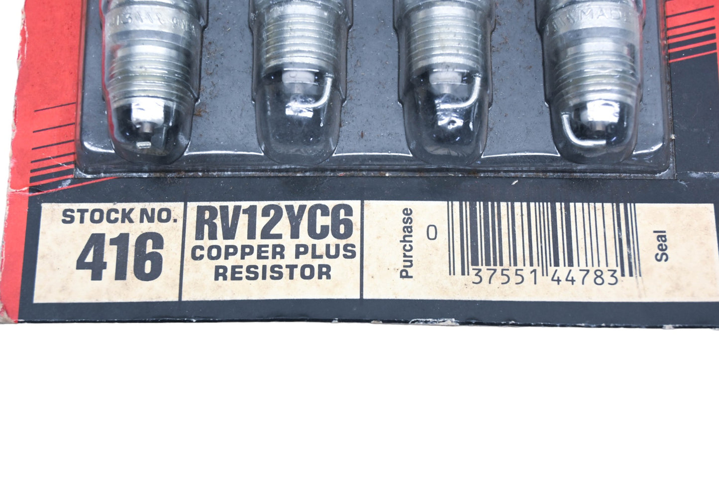 Champion RV12YC6 Spark Plugs Qty 4 NOS