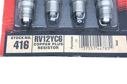 Champion RV12YC6 Spark Plugs Qty 4 NOS