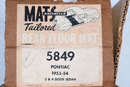 Mats Unlimited 5849 Rear Floor Mat NOS