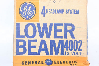General Electric 4002 12v Lower Beam Headlamp Bulb NOS