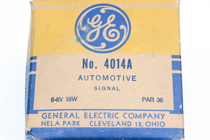 General Electric 4014A Amber 6-8v Signal Lamp Bulb NOS