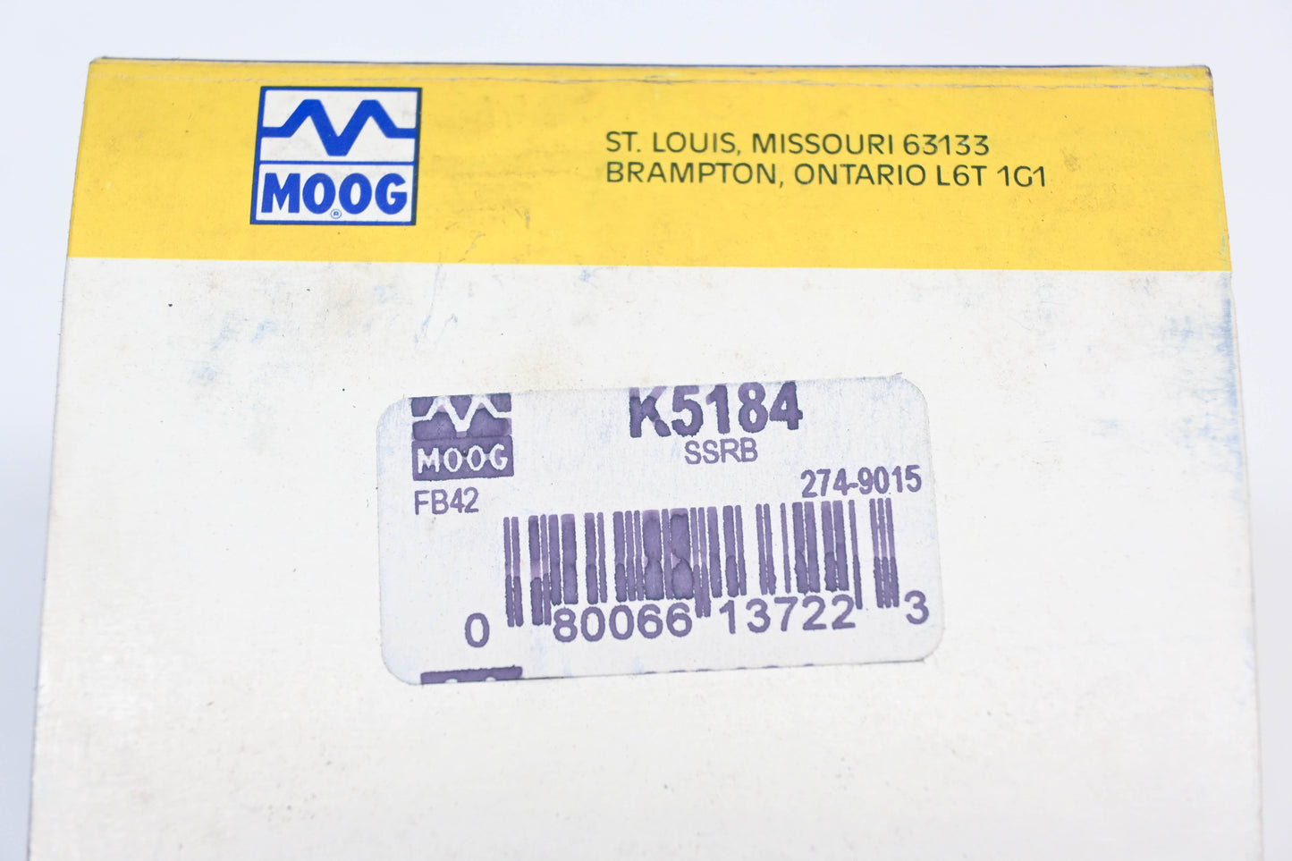 Moog K5184, K-5184 Strut Rod Bushing Kit NOS