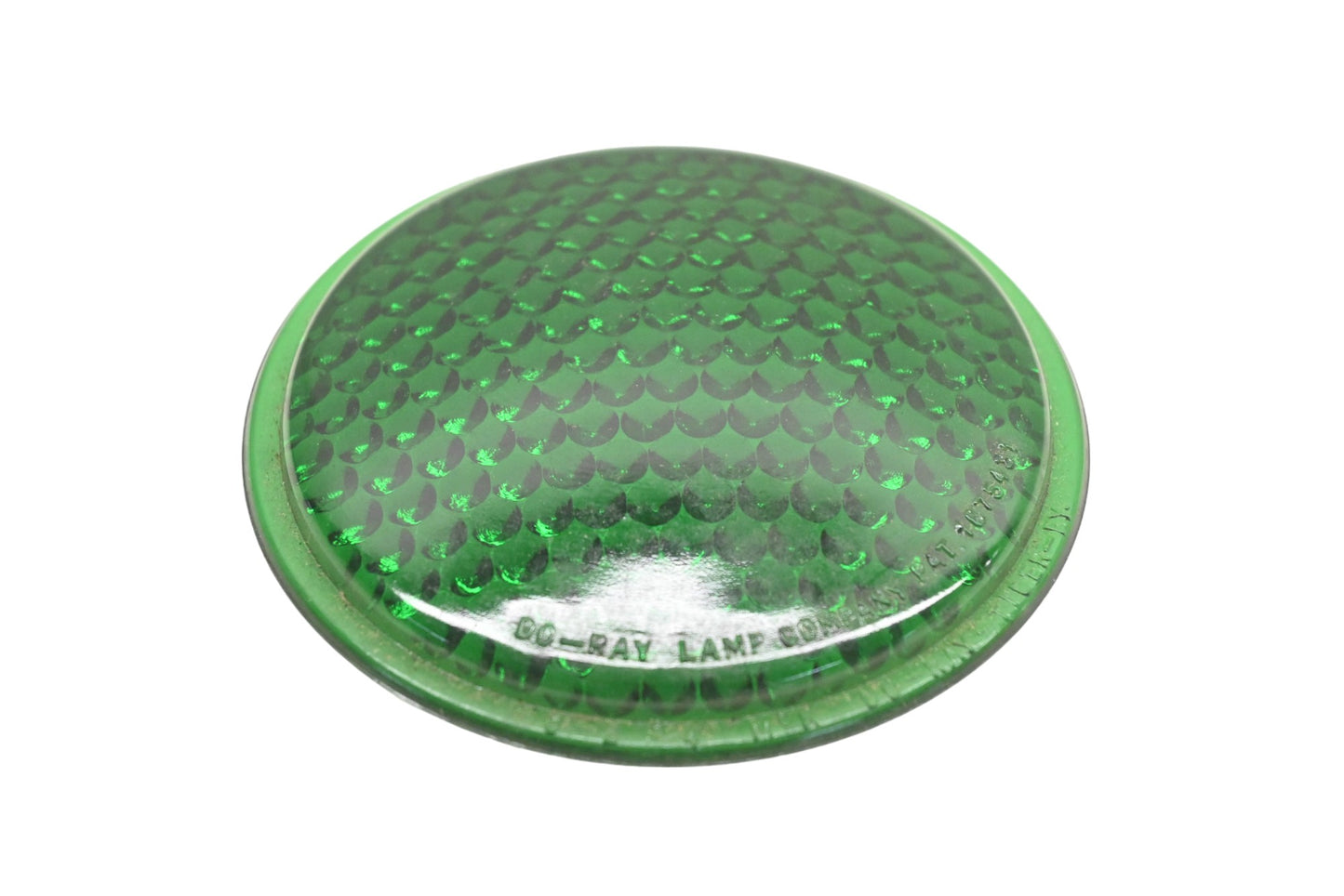 Doray HN012-2 Green Glass Lamp Lens NOS