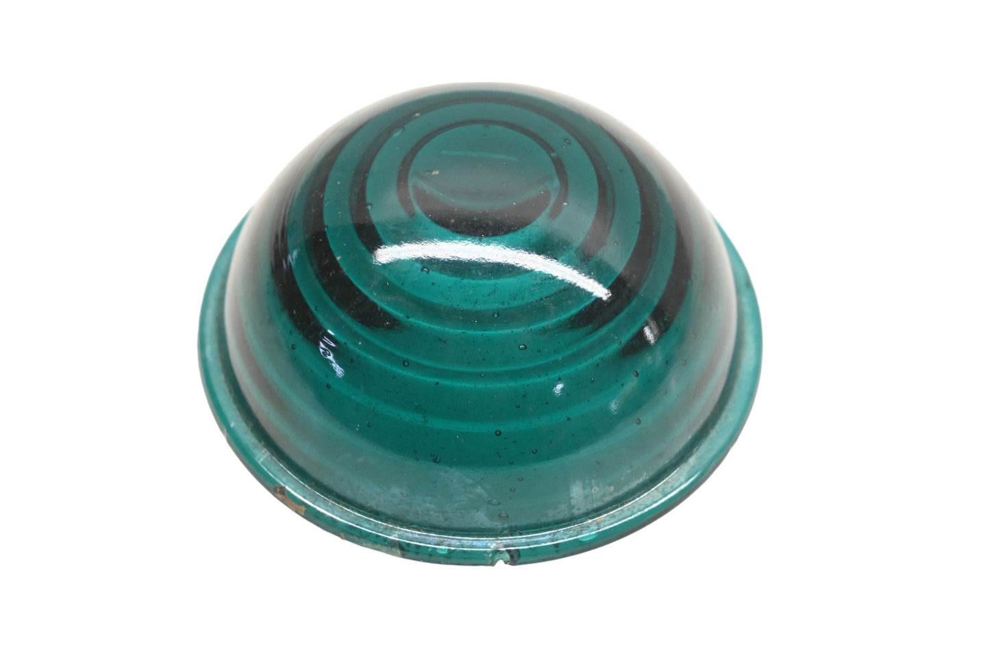 Joseph Pollak Corporation 72 Green Glass Lamp Lens NOS