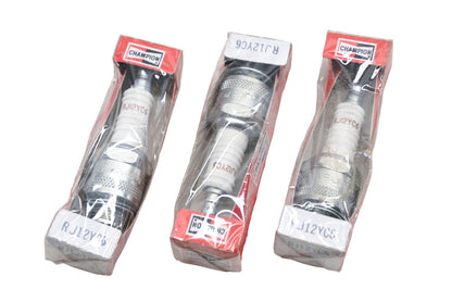 Champion RJ12YC6 Spark Plugs Qty 3 NOS