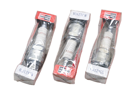 Champion RJ12YC6 Spark Plugs Qty 3 NOS