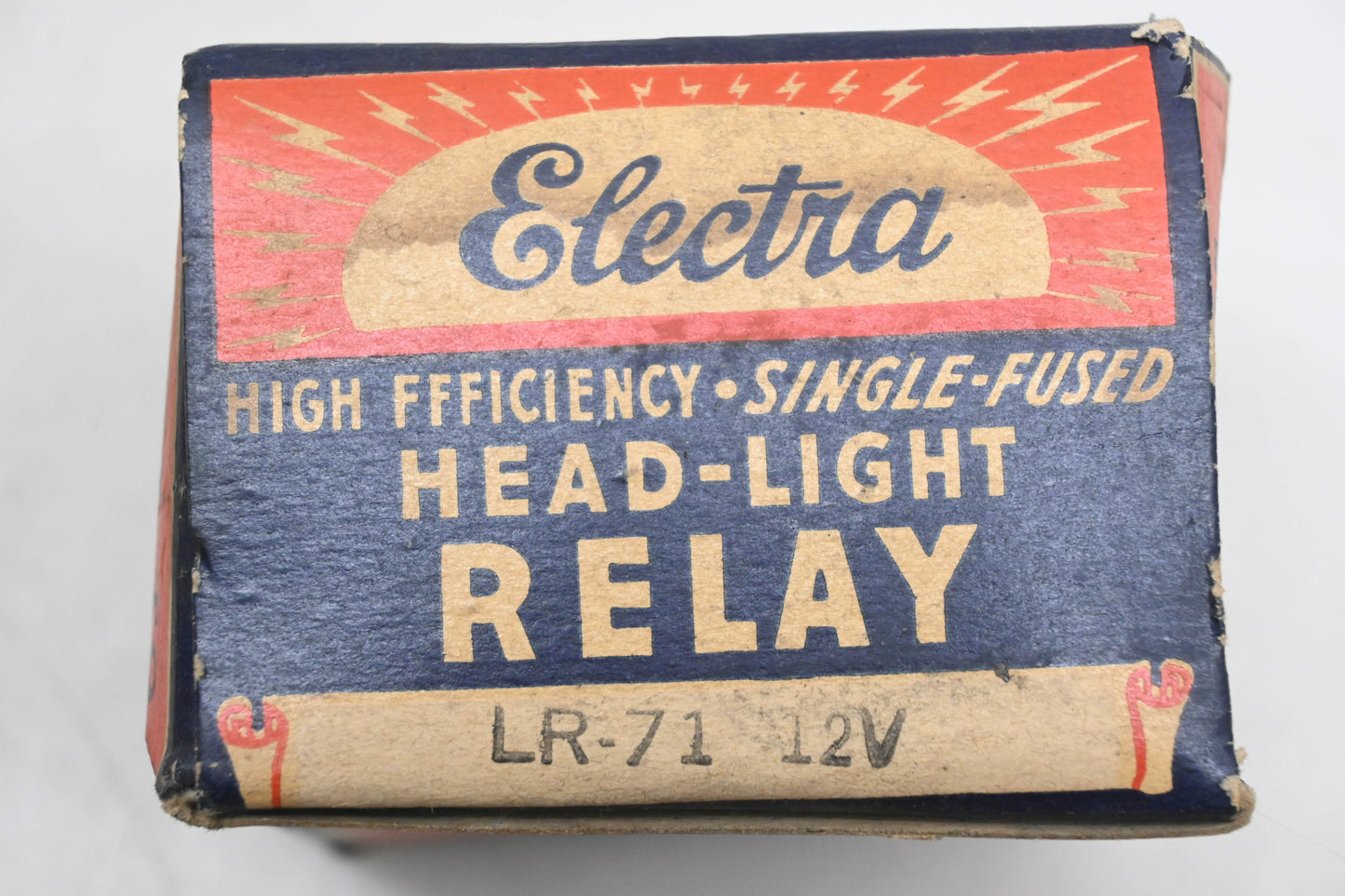 Electra LR-71 Headlight 12v Single Fuse Relay NOS