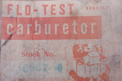 Flo-Test C667 Rebuilt Bendix Model WW Carburetor