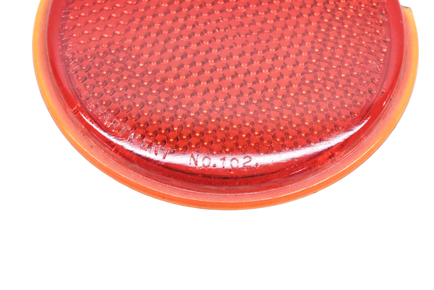 Tiger-Eye 102 Red Glass Hex-Flex 4" Taillight Lens NOS