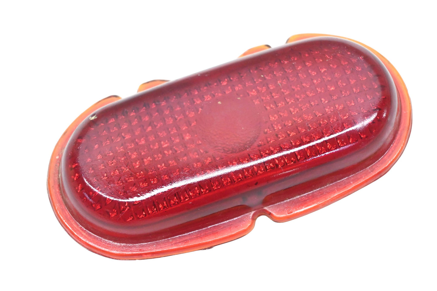 Lynx-Eye T-313 Red Glass 4-1/2"x2-1/4" Oval Taillight Lens NOS