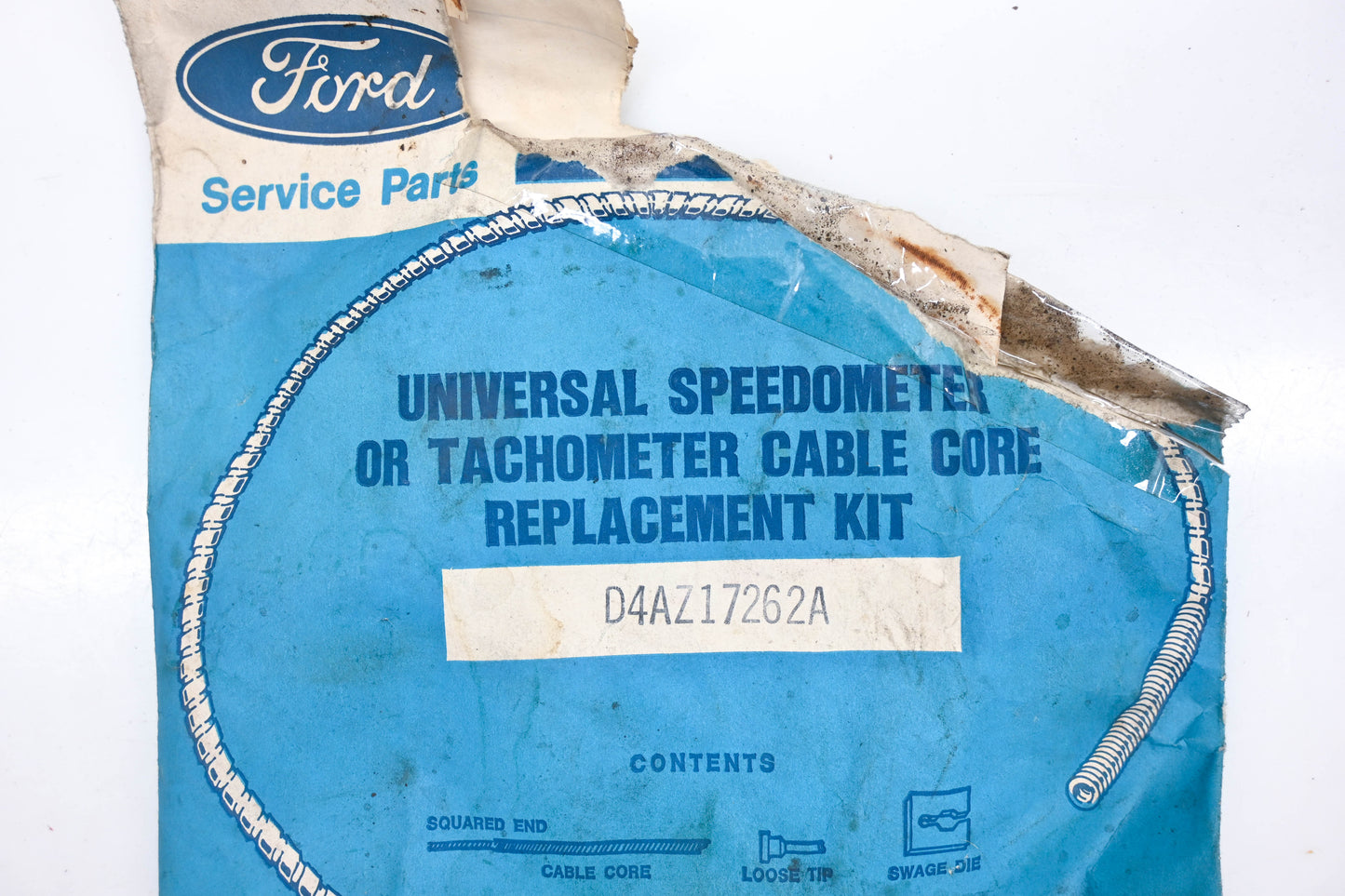 New OEM Ford D4AZ-17262A, D4AZ17262A Universal Meter Cable Squared End Core NOS