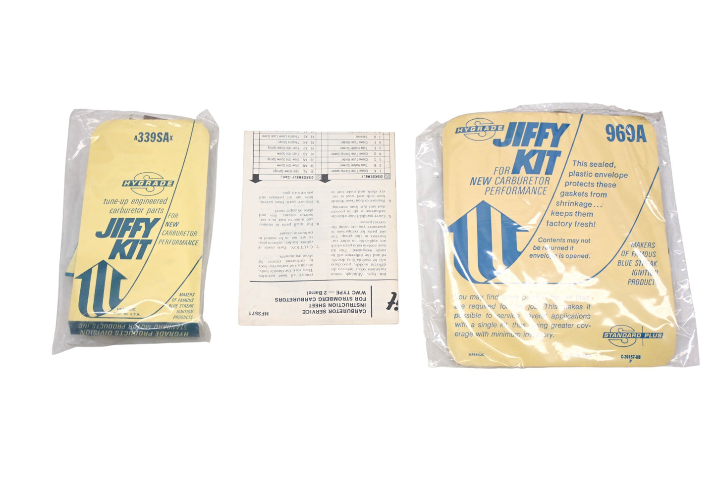 Hygrade A339SAX Carburetor Repair Jiffy Kit NOS