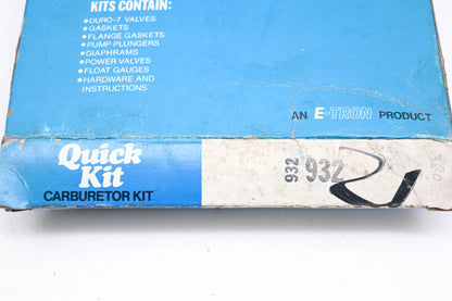 E-Tron 932 Carburetor Repair Quick Kit NOS