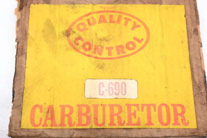 Quality Control C-690, C690 Rebuilt Bendix Model WW Carburetor NOS