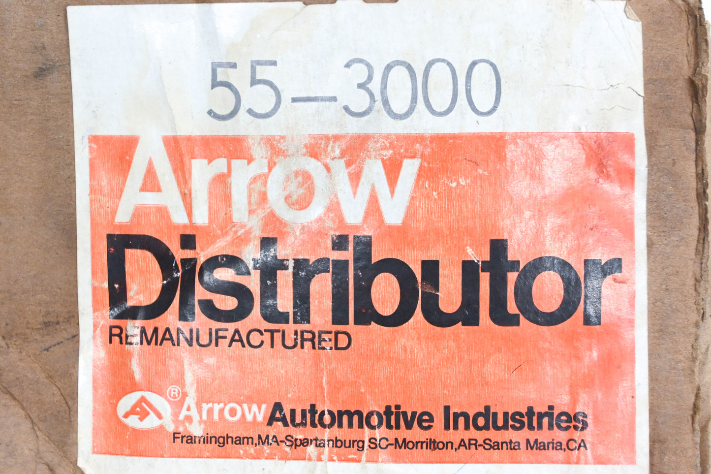 Arrow 55-3000 Remanufactured Distributor