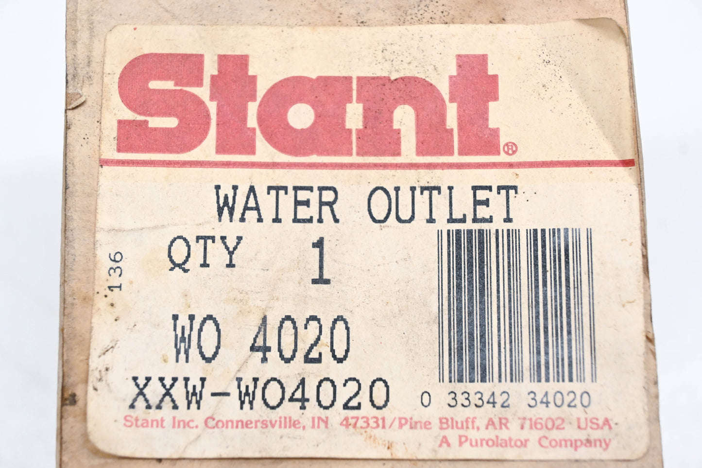 Stant WO-4020, WO4020 Water Outlet Kit NOS