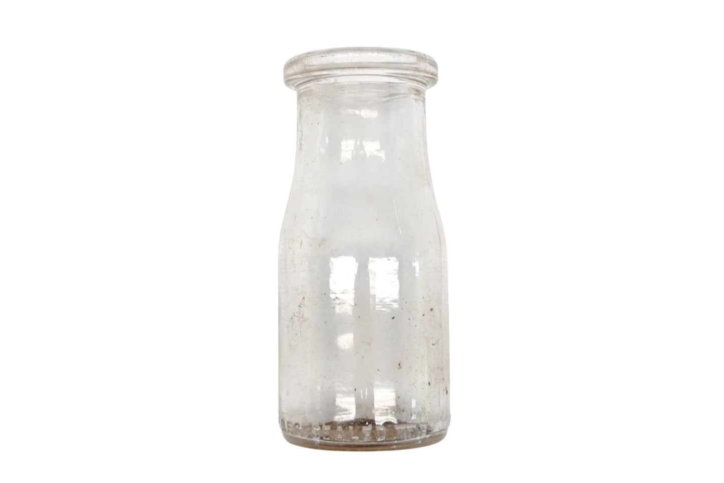 Aftermarket AZ014-45 Glass Milk 1/2-Pint Bottle