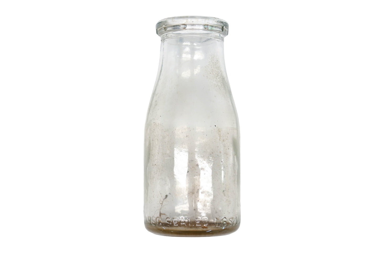 Aftermarket AZ014-46 Glass Milk 1/2-Pint Bottle
